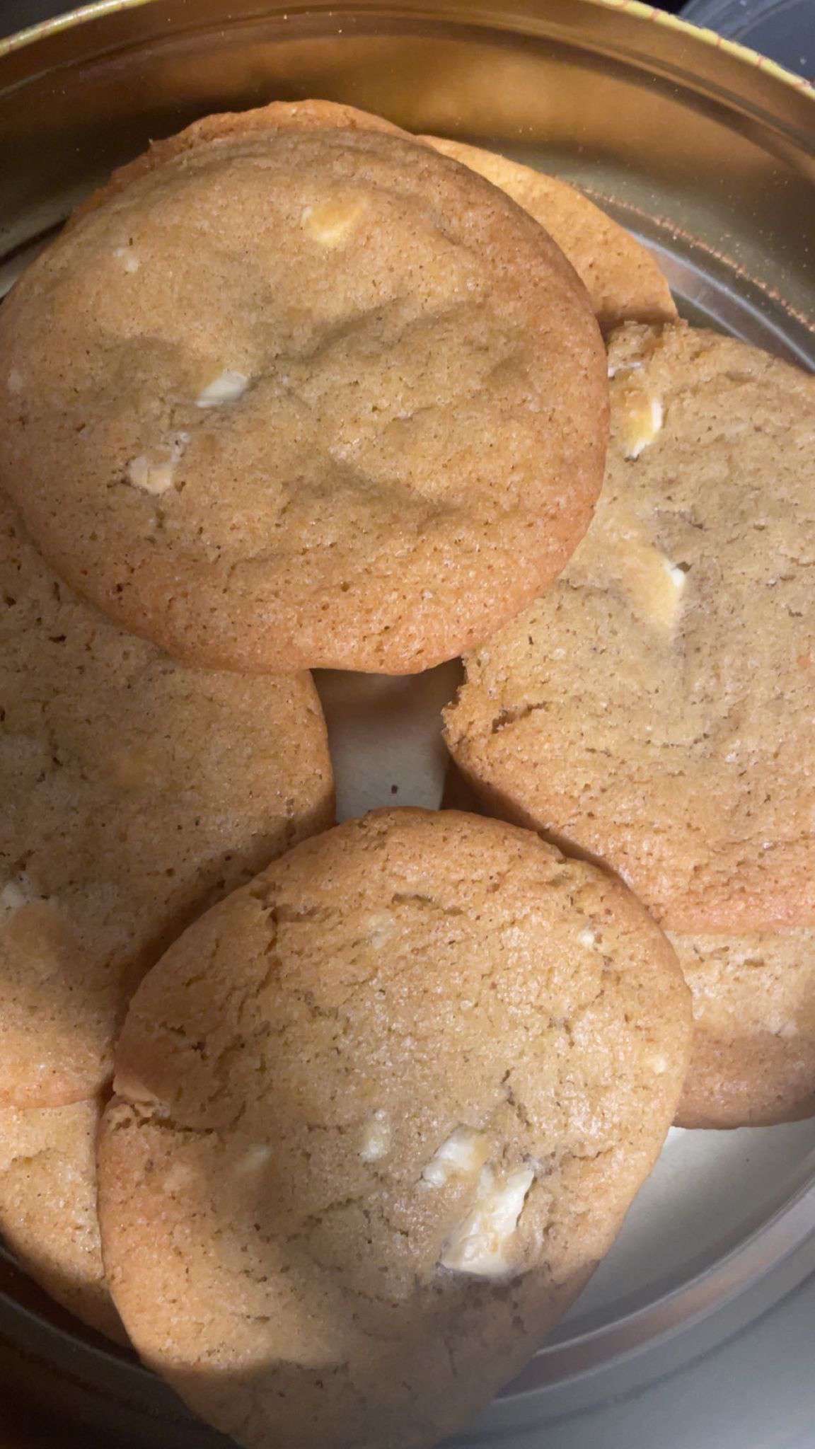 Cookies mit weißer Schokolade
